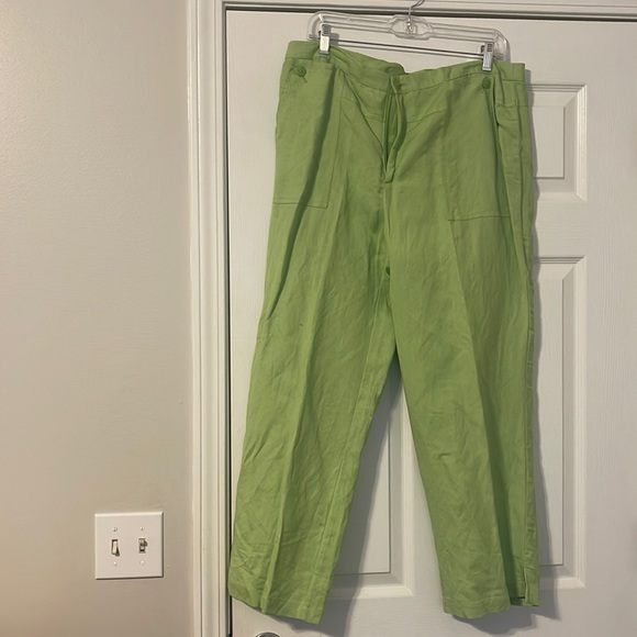 J.H. Collectibles Pants & Jumpsuits Lime Green Linen Pants Poshmark